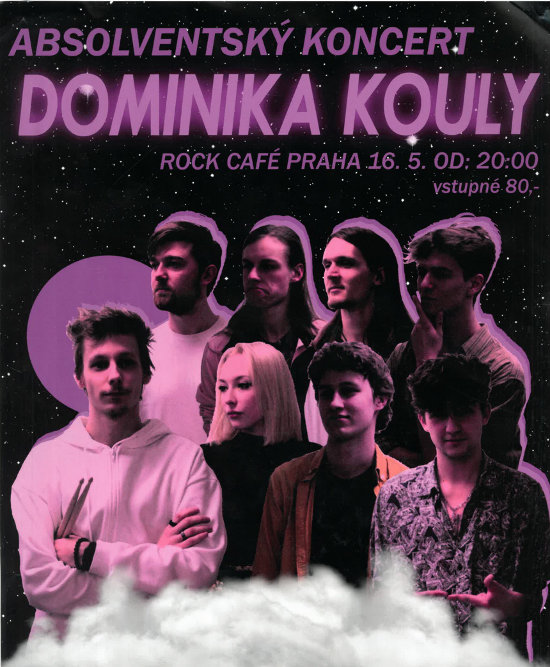 Absolventský koncert Dominika Kouly (Rock Café Praha)