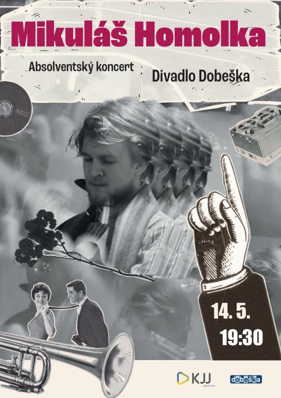 Absolventský koncert Mikuláše Homolky, 14. 5. 2026 od 19:30, Divadlo Dobeška