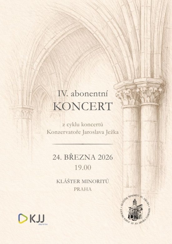IV. abonentní koncert z cyklu koncertů Konzervatoře Jaroslava Ježka, 24. března 2026 od 19:00, Klášter Minoritů