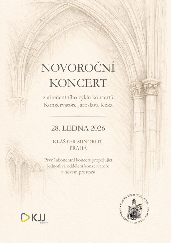 Novoroční koncert z abonentního cyklu koncertů Konzervatoře Jaroslava Ježka, 28. ledna 2026, od 19:00 hodin, Klášter minoritů