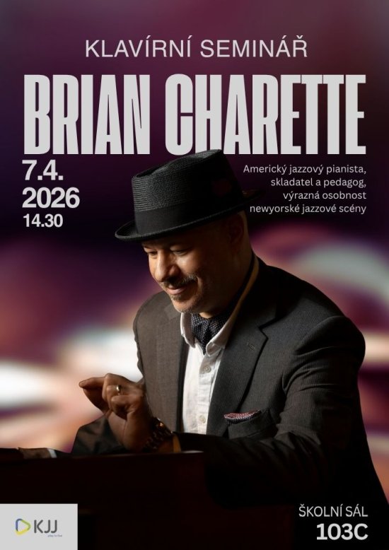 Klavírní seminář Brian Charette, 7. 4. 2026 od 14:30, školní sál 103C