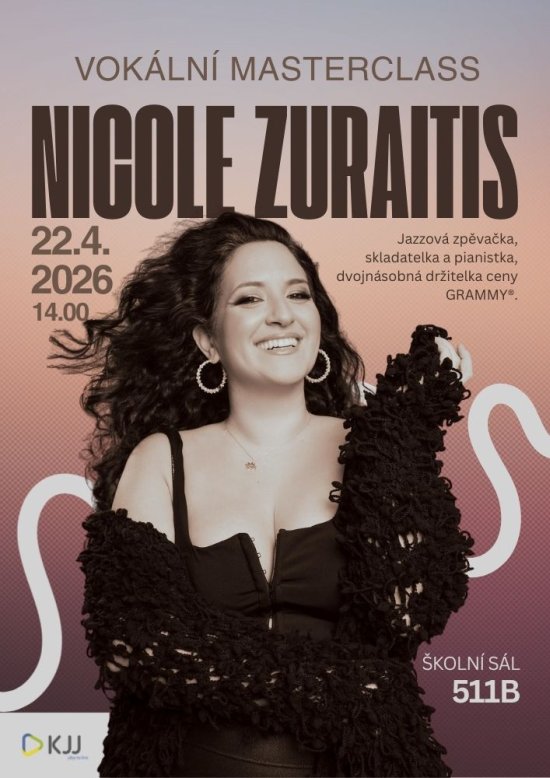 Vokální masterclass Nicole Zuraitis, 22. 4. 2026 od 14:00, školní sál 511B