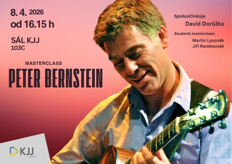 Masterclass Peter Bernstein, 8. 4. 2026 od 16:15, sál KJJ 103C