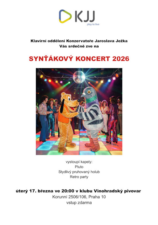 Synťákový koncert 2026, 17. března ve 20:00 v klubu Vinohradský pivovar, Korunní 2506/106, Praha 10, vstup zdarma
