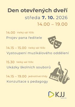 Den otevřených dveří KJJ, středa 7. 10. 2026 14:00 - 19:00