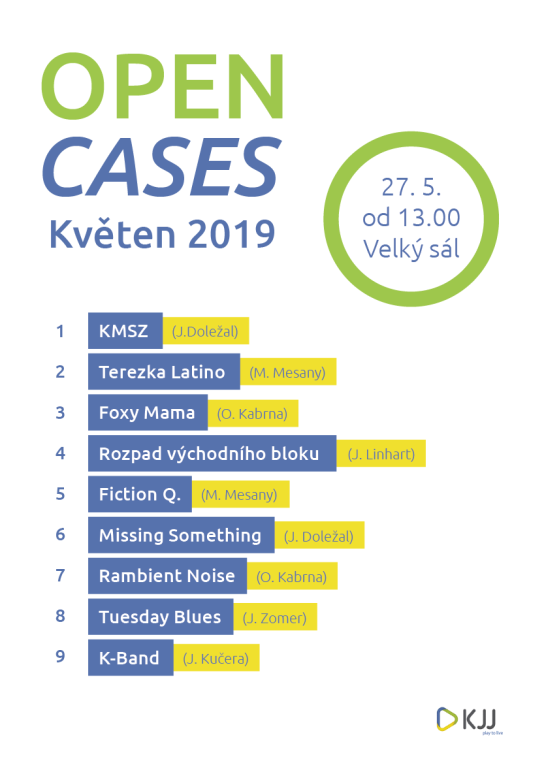 Open Cases! - Pondělí 27. 5. od 13:00 až do večera.