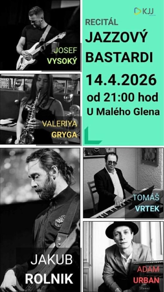 Recitál VOŠ Jazz -Jakub Rolník, 14. 4. 2026 od 20:00, U Malého Glena