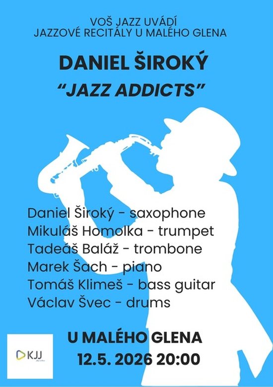 VOŠ Jazz uvádí - Daniel Široký, 12. 5. 2026 od 20:00, U Malého Glena